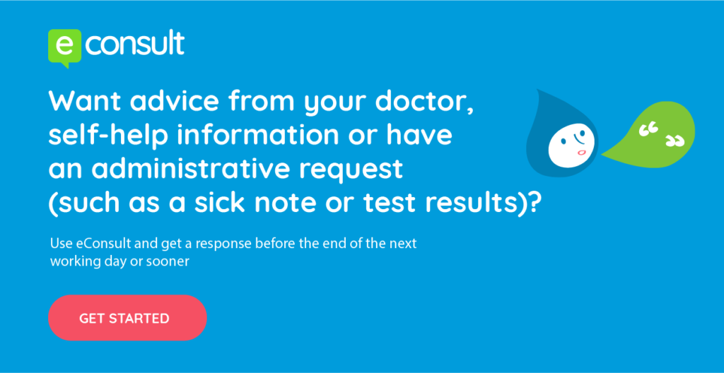 eConsultation, contact your GP Practice Online